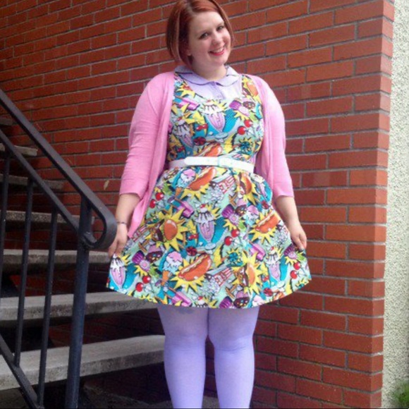 ModCloth Good Enough To Eat Skater Dress New - Picture 7 of 8